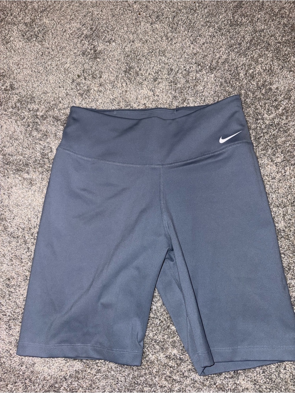 Nike Women’s ' High-Waist Dark Blue Bike Shorts